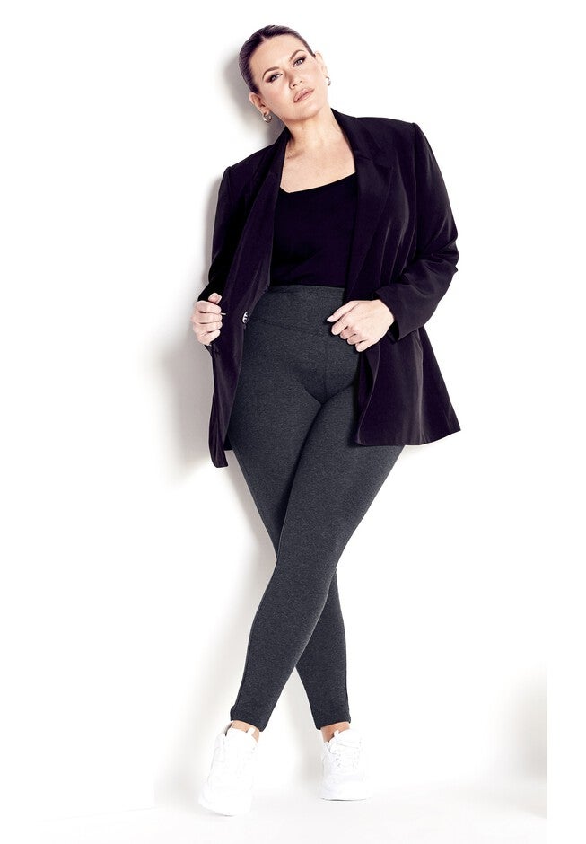 High Rise Legging, CHARCOAL, alternate image number 3