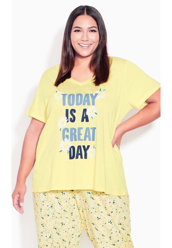 Short Sleeve Great Day Sleep Top, GREAT DAY, hi-res image number null