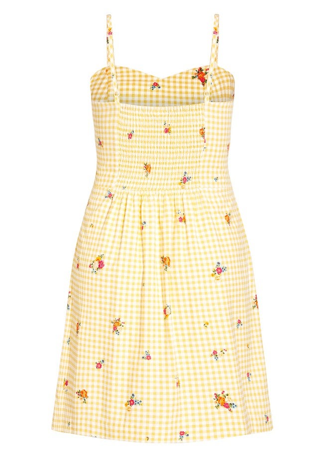 Eleanor Dress - yellow, YELLOW, alternate image number 3