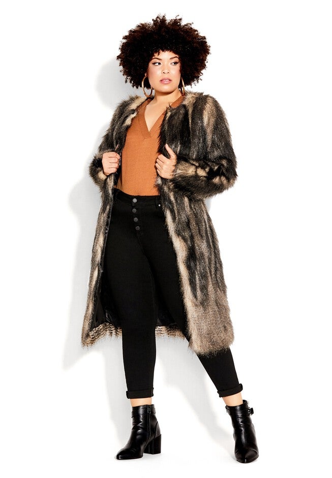 70's Diva Coat - black, BLACK, on-hover image number 1