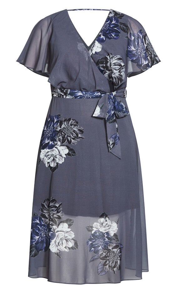 Bouquet Dress - slate, GREY, alternate image number 4