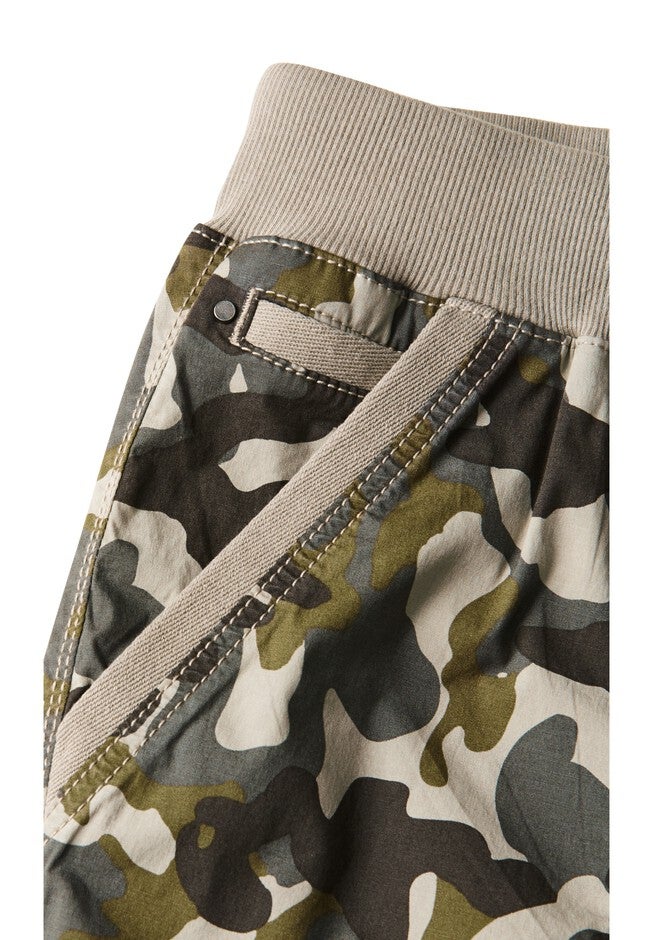 Cotton Cinch Print Capri, CAMO, alternate image number 3
