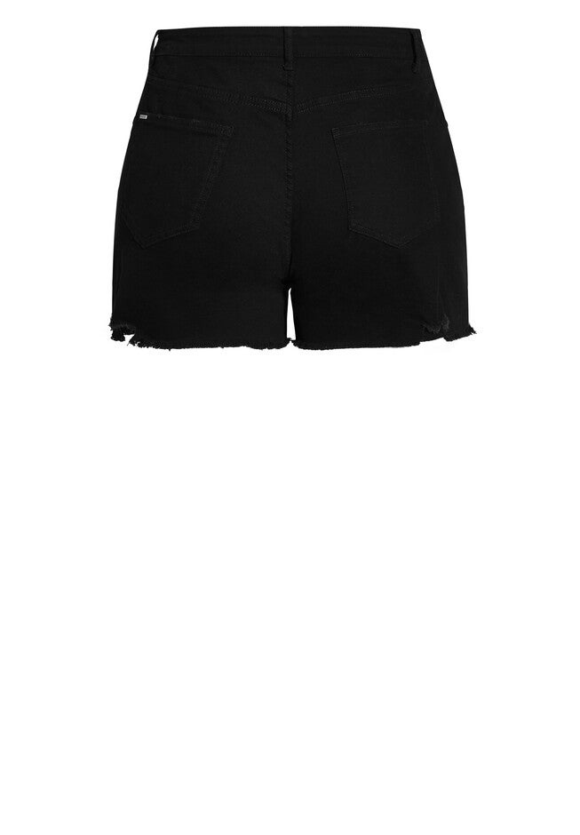 Fierce Denim Short - black, BLACK, alternate image number null