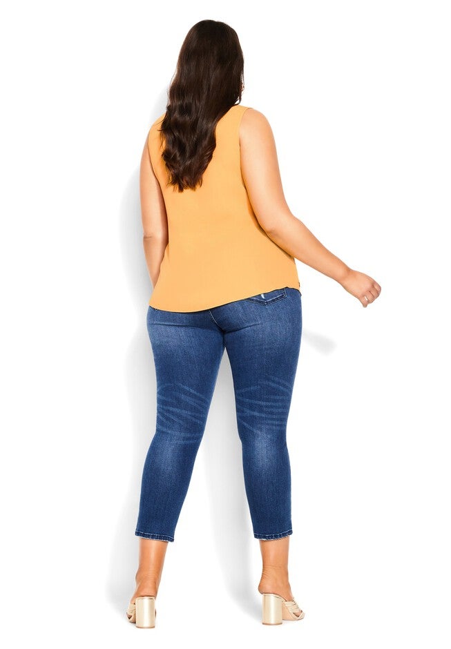 Sexy Zip Top - gold, YELLOW, alternate image number 2