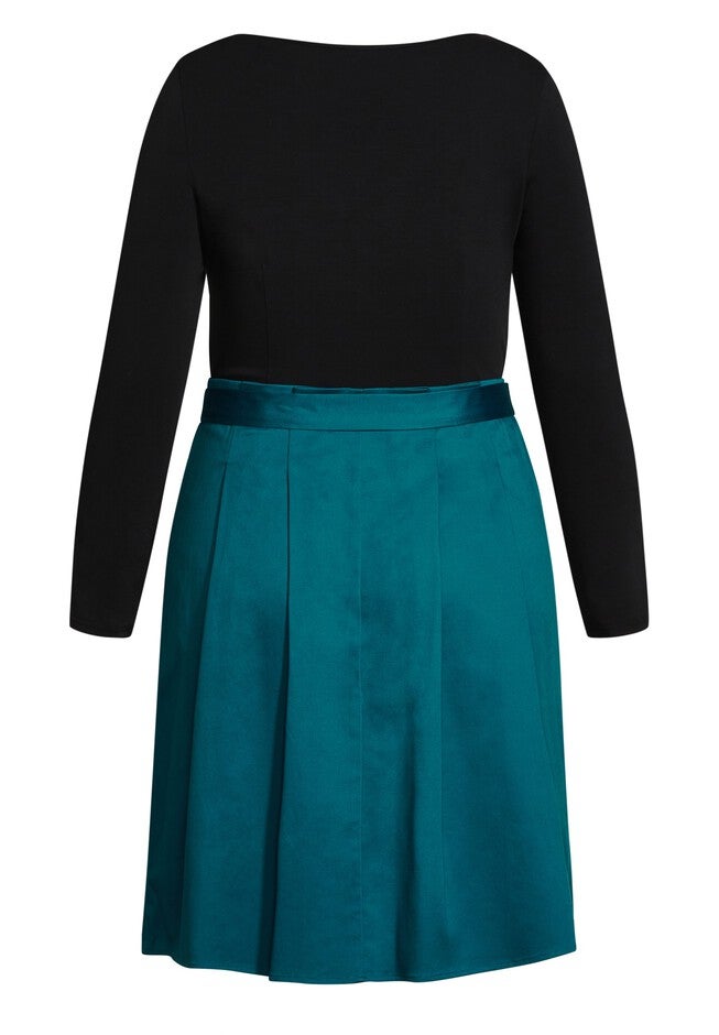 Uptown Girl Dress - teal, BLUE, alternate image number null