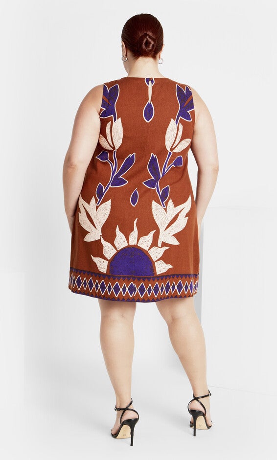 Nala Print Dress - ginger, NAXOS, alternate image number 1