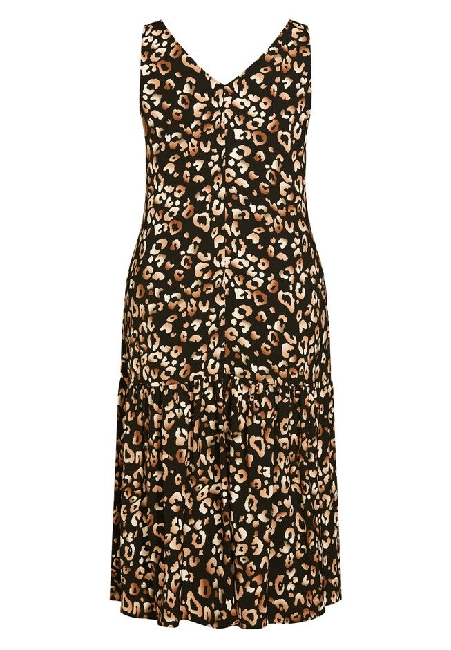 Safari Tier Dress - black, BLACK, alternate image number 3