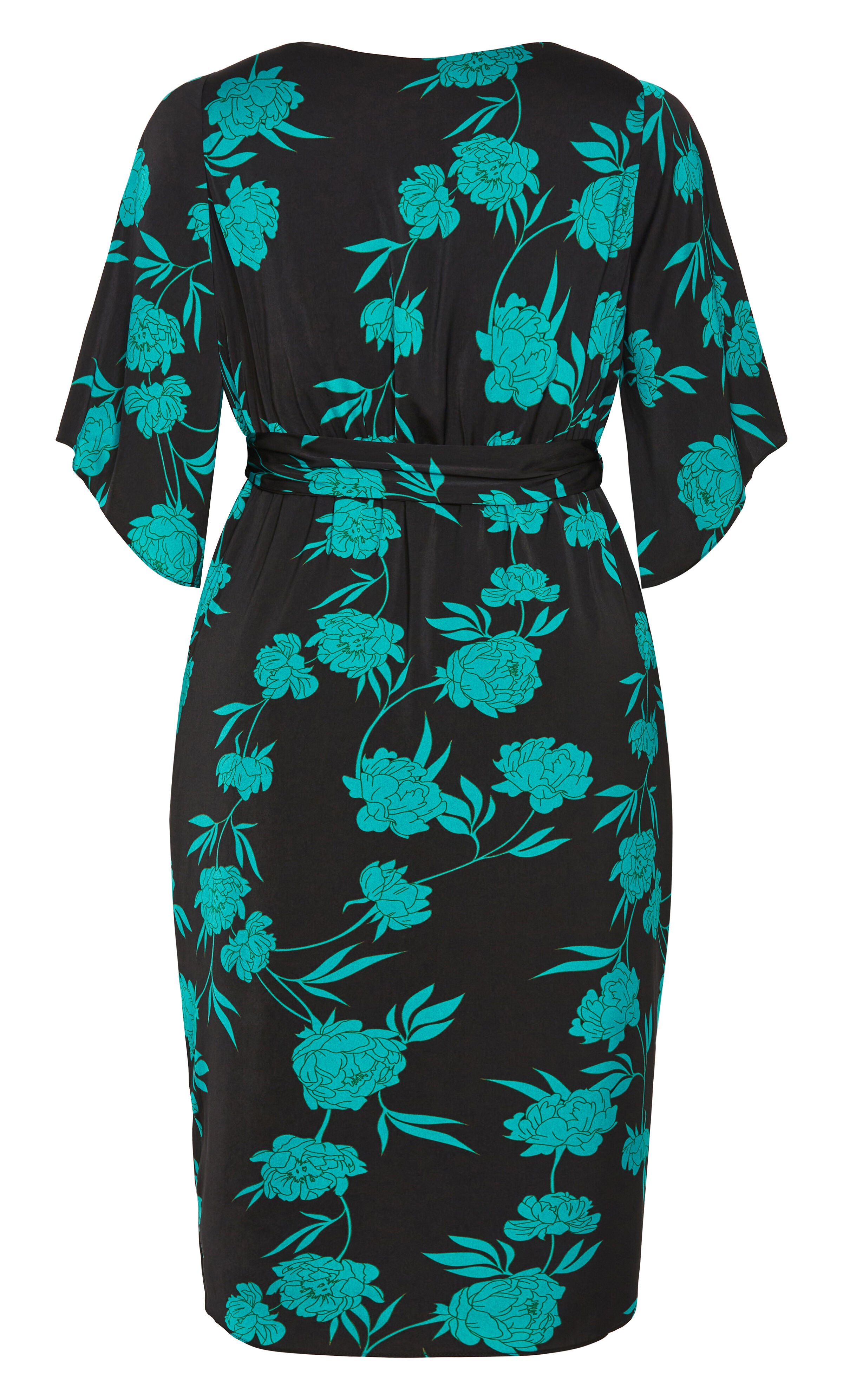 Kimberly Print Maxi Dress - aquarelle, BLACK, alternate image number 4