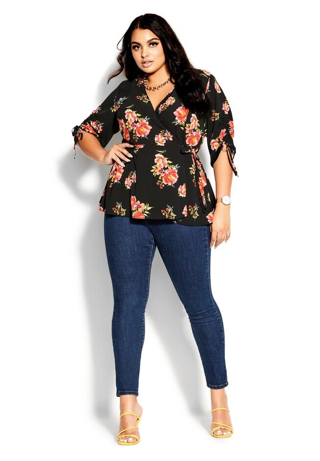 Petal Power Top - black, BLACK, hi-res image number 0