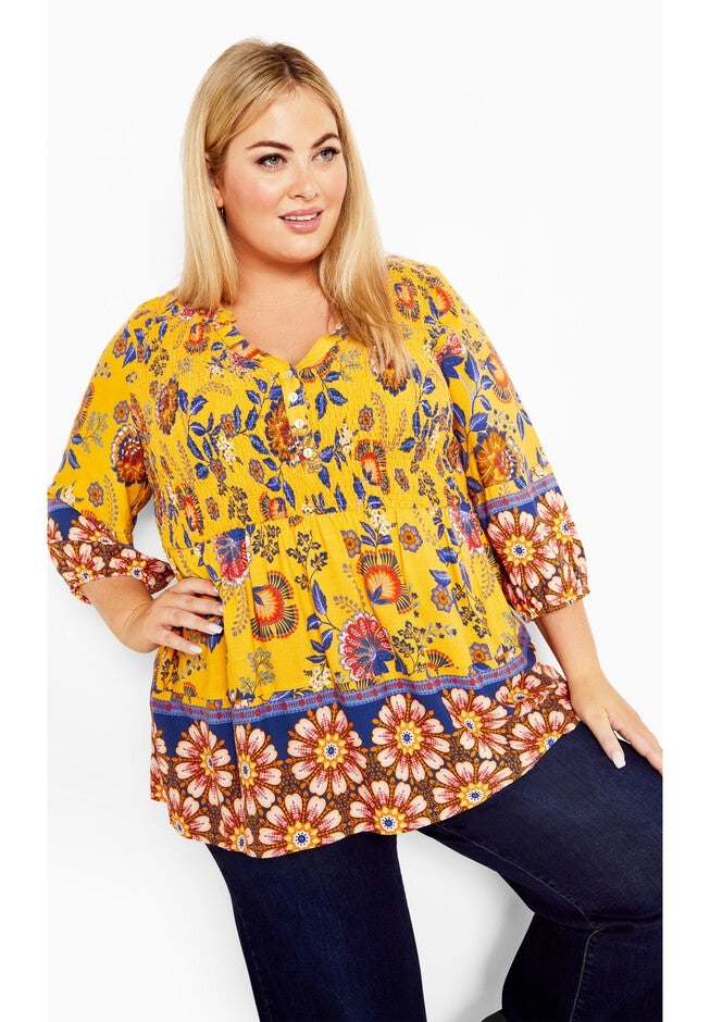 Sienna Top, GOLD BITTERSWEET, hi-res image number 0