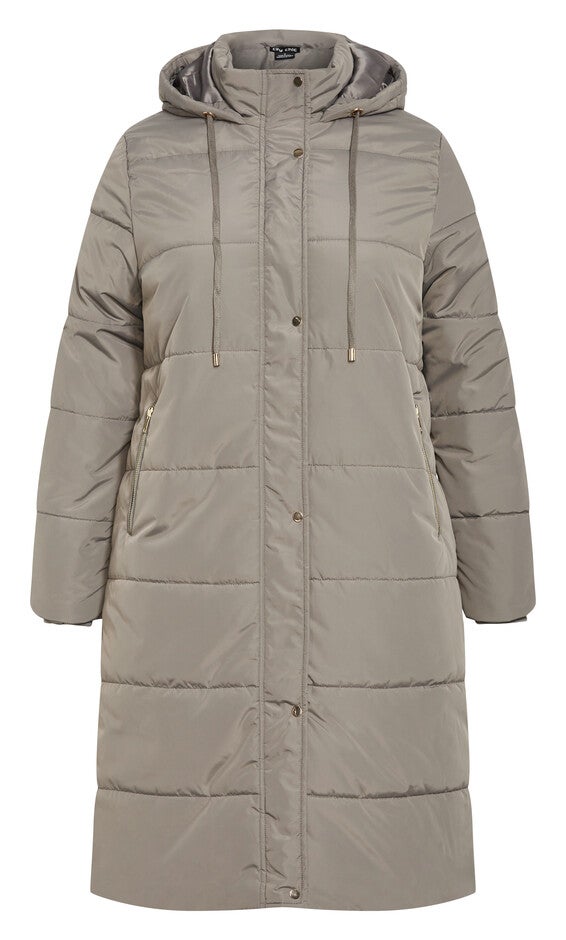 Darcy Puffer Jacket - sage grey, GRAY, alternate image number null