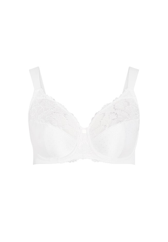 Lace Underwire Bra, WHITE, alternate image number null