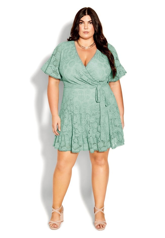 Garden Kisses Dress - sage, GREEN, on-hover image number 1