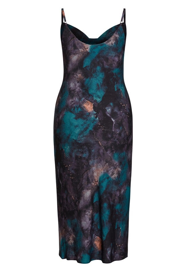 Exotic Surface Dress - teal, BLUE, alternate image number 5