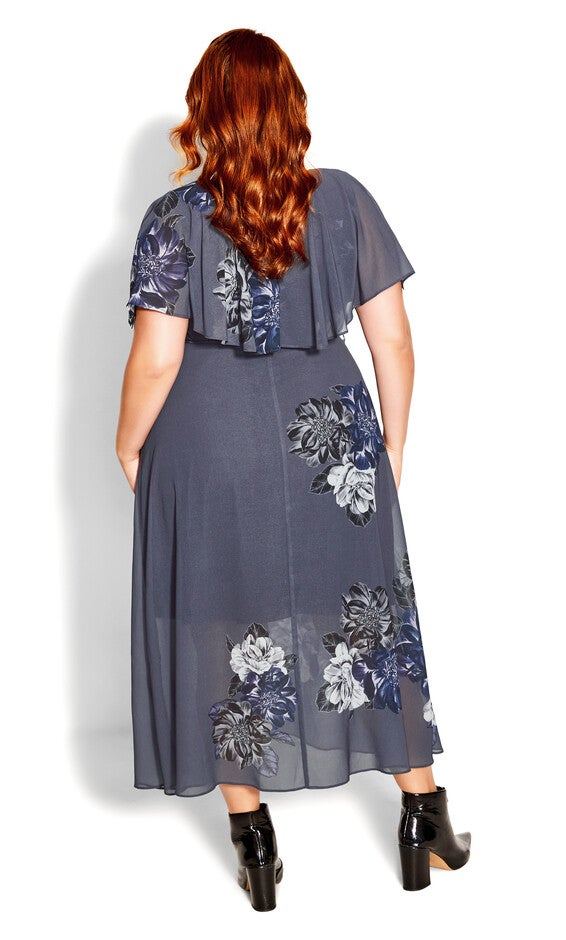 Bouquet Dress - slate, GREY, alternate image number 3