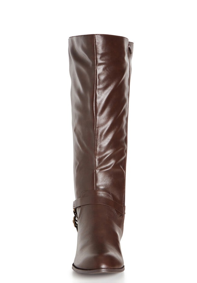 WIDE FIT Allegra Knee Boot - choc brown, BROWN, alternate image number null