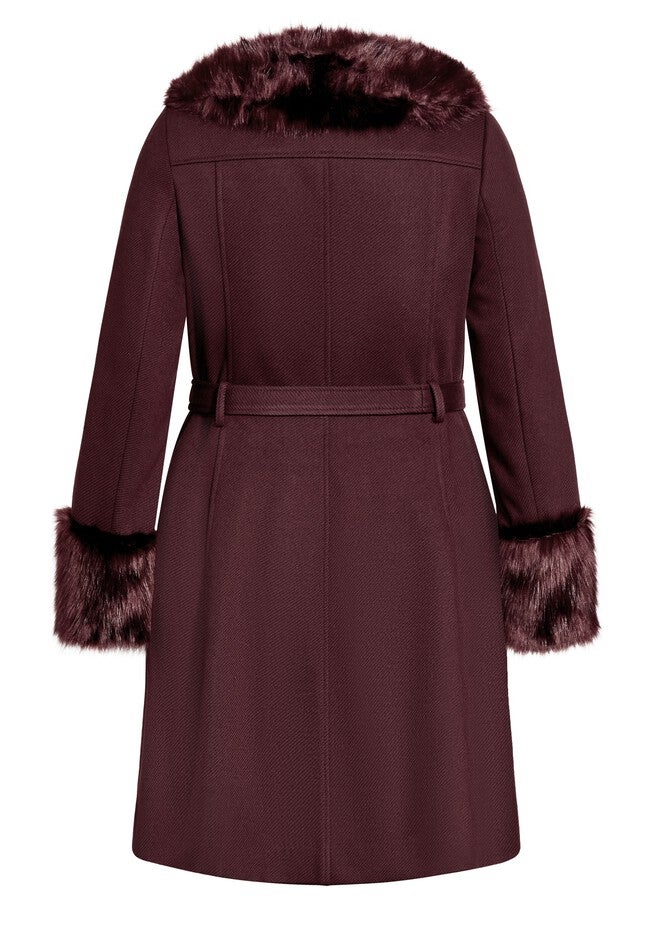 Make Me Blush Coat - bordeaux, RED, alternate image number null