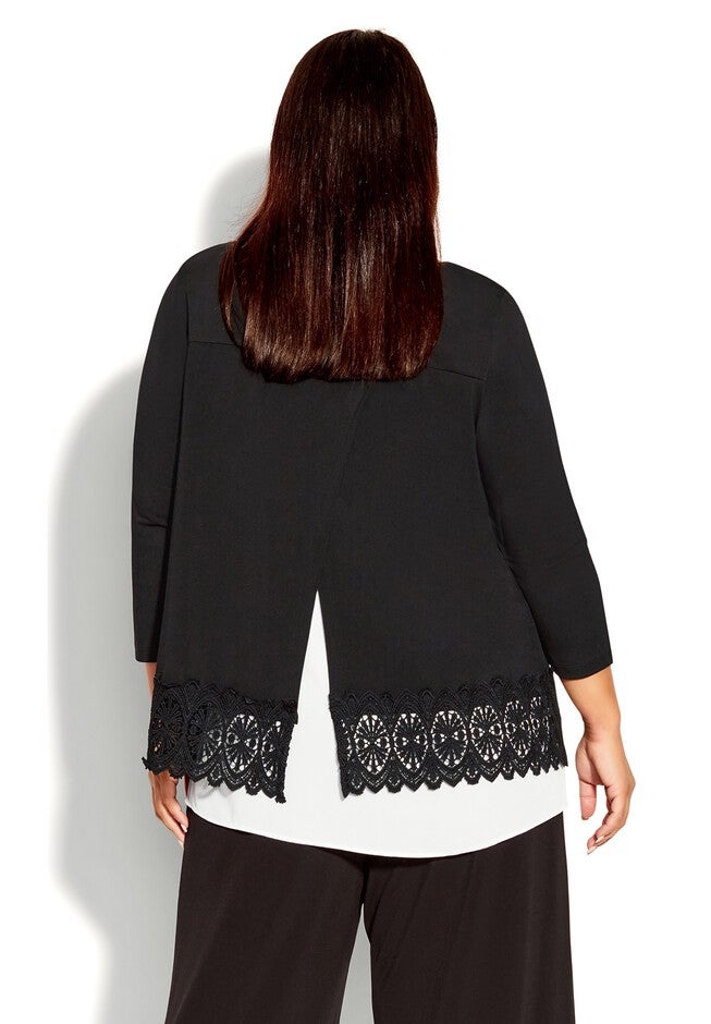 Inta Lace Top, BLACK, on-hover image number 1