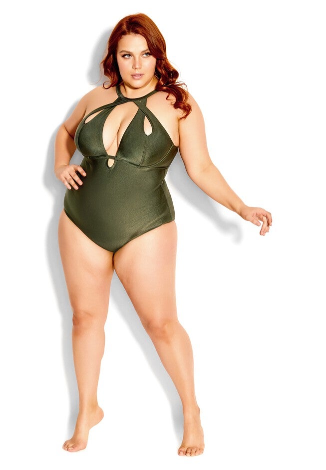 Cancun Underwire 1 Piece - khaki, BROWN, alternate image number null
