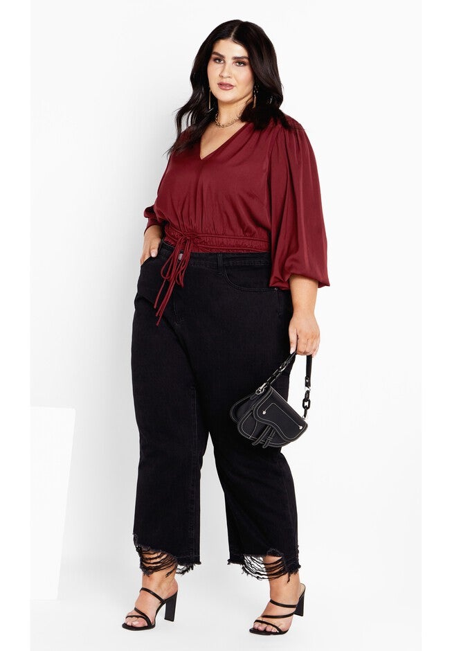 Aubree Shirt - cabernet, RED, on-hover image number null