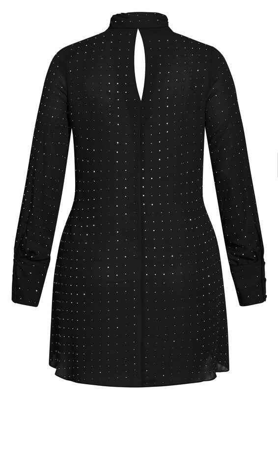 Nailhead Tunic - black, BLACK, alternate image number null
