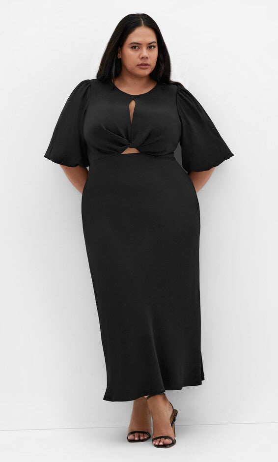 Ines Puff Dress - Black Ines Puff Dress - Black