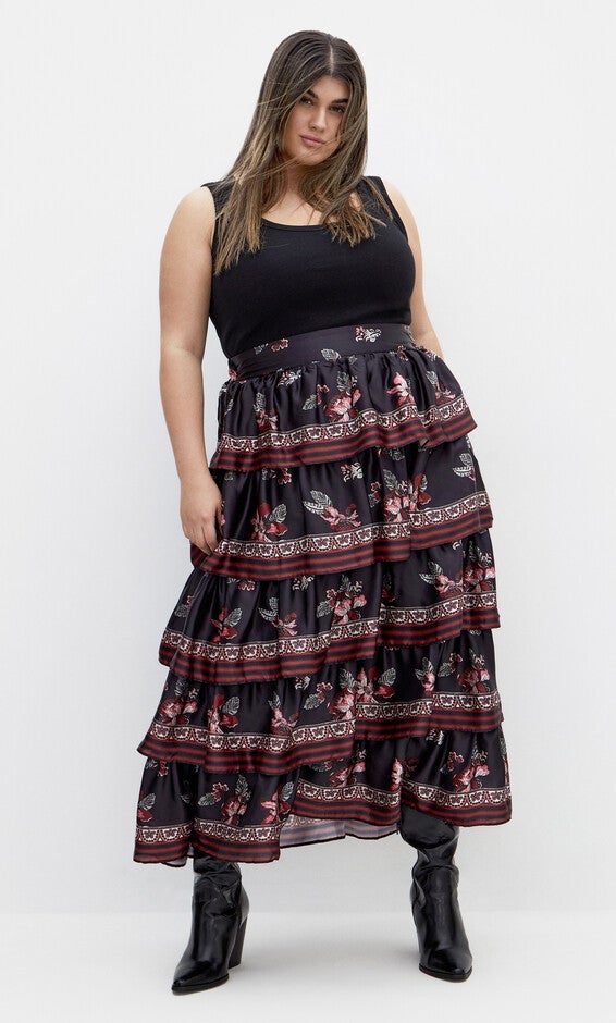 Drama Queen Skirt - black, BLACK, hi-res image number 0
