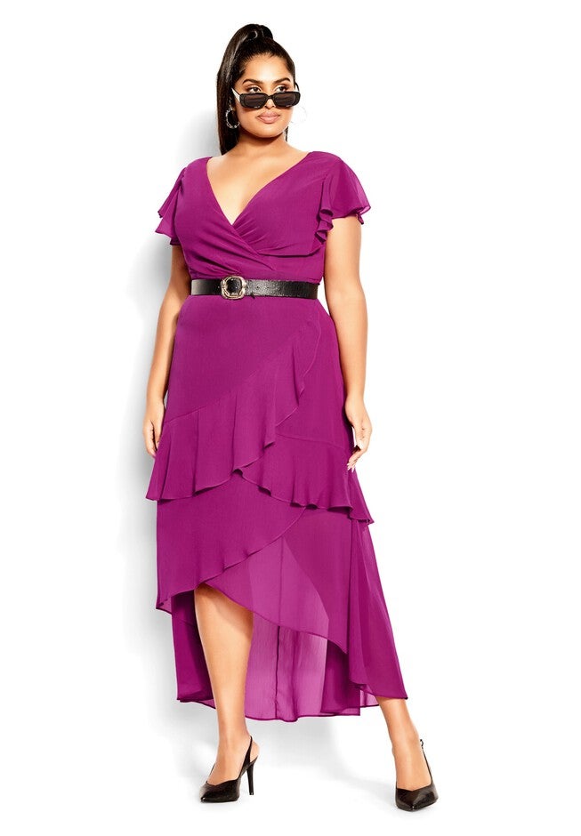 Flirty Tier Maxi Dress - magenta, PINK, hi-res image number 0