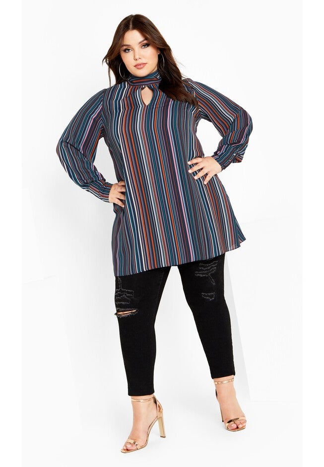 Illusion Tunic - midnight, BLUE, on-hover image number 1