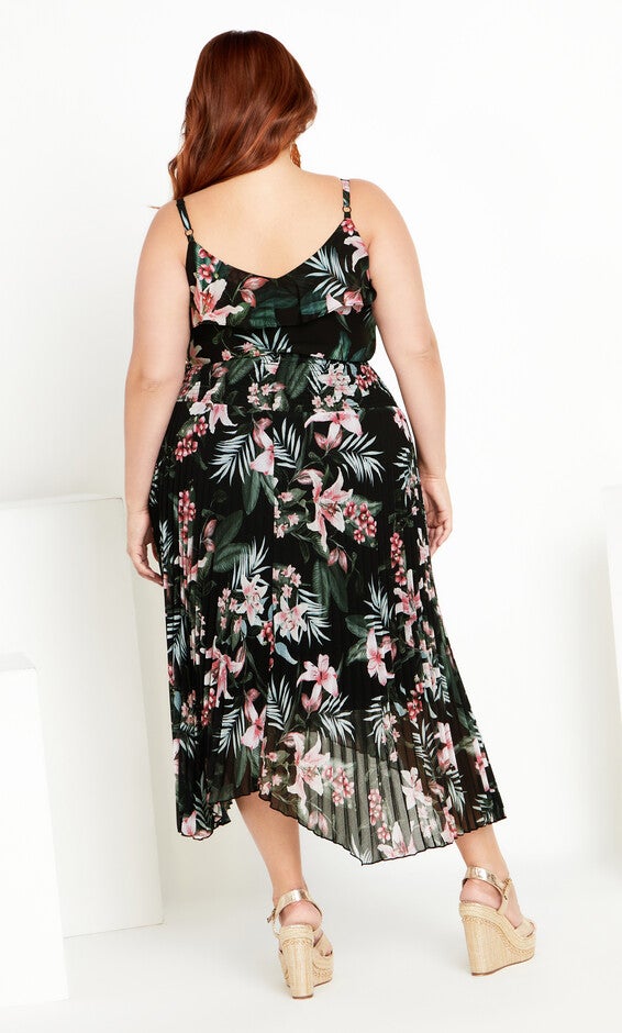 Natalie Print Skirt - black, BLACK, alternate image number 5