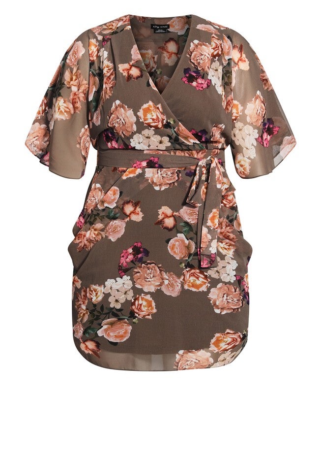 Brooke Dress - cocoa, BROWN, alternate image number 2