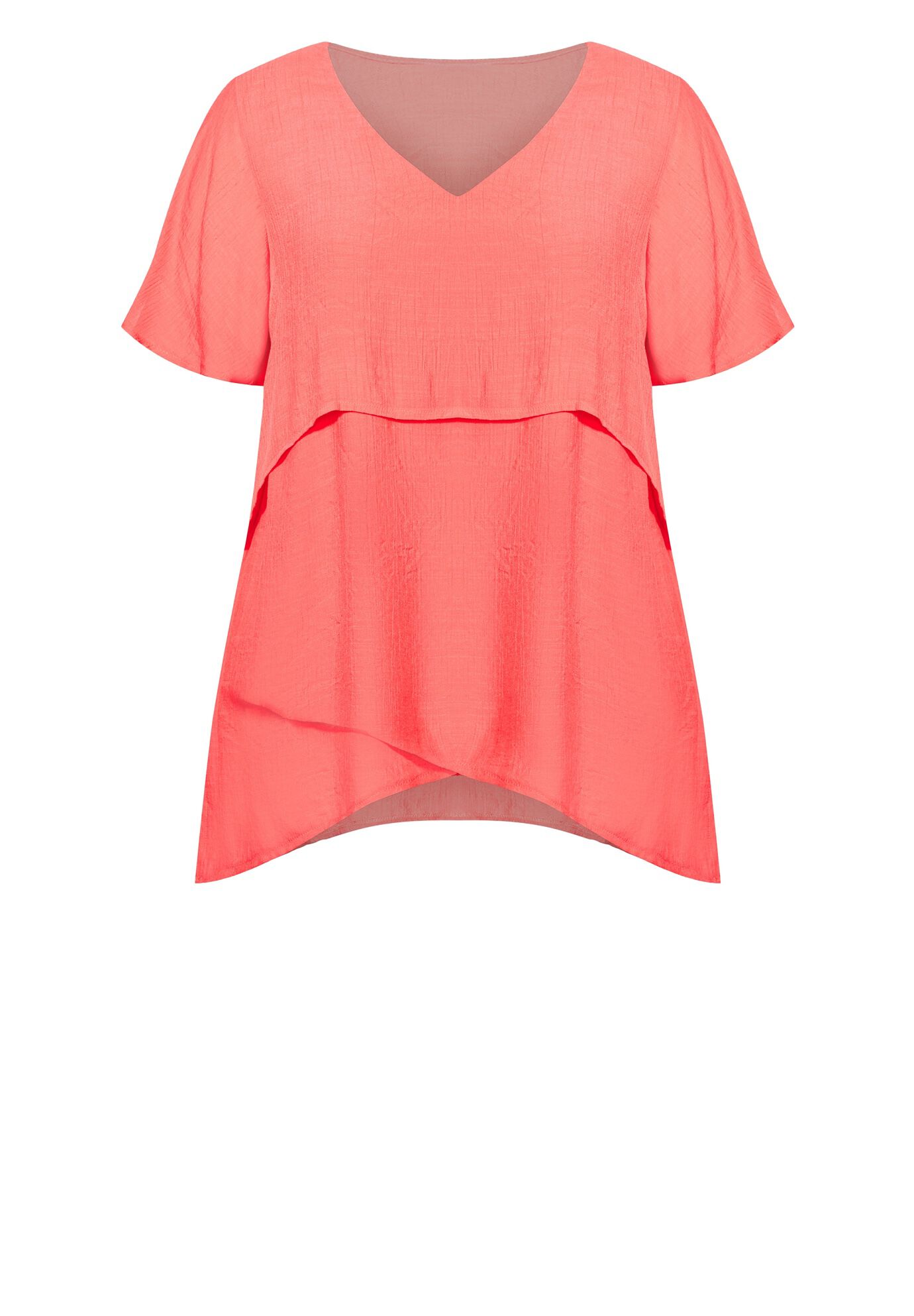 Mylah Layer Tunic, CORAL, alternate image number 2