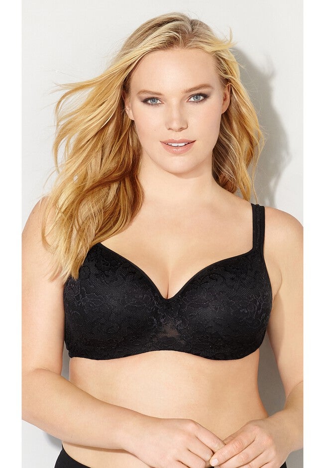 Lace Balconette Underwire Bra, BLACK, hi-res image number null