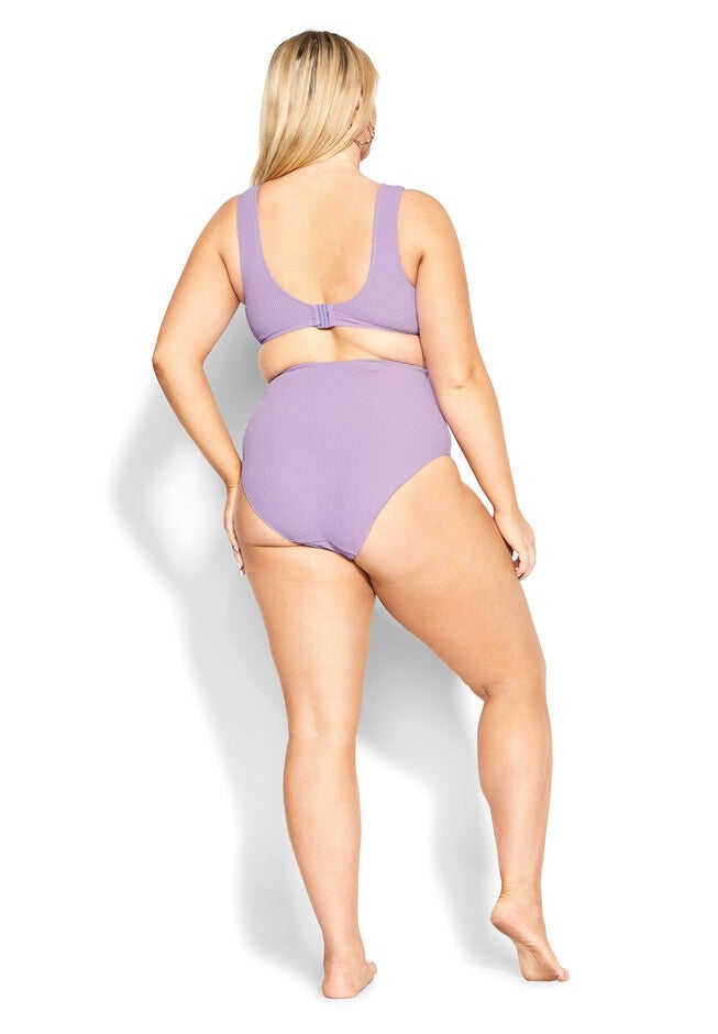 Izzy Hi Waist Bikini Brief - violet, PURPLE, alternate image number 2