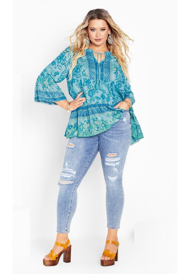 Sea Change Top, AQUA SEA CHANGE, alternate image number null