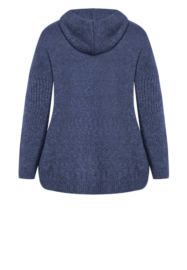Rory Laceup Sweater, INDIGO, alternate image number null