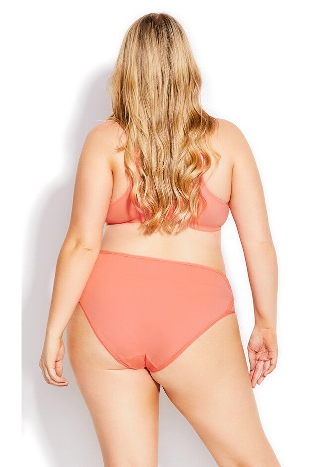 Fashion Microfiber Hi Cut Brief, SOFT PEACH, on-hover image number 1