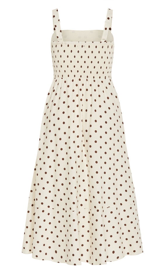 Collins Print Maxi Dress - cream, BEIGE, alternate image number 5