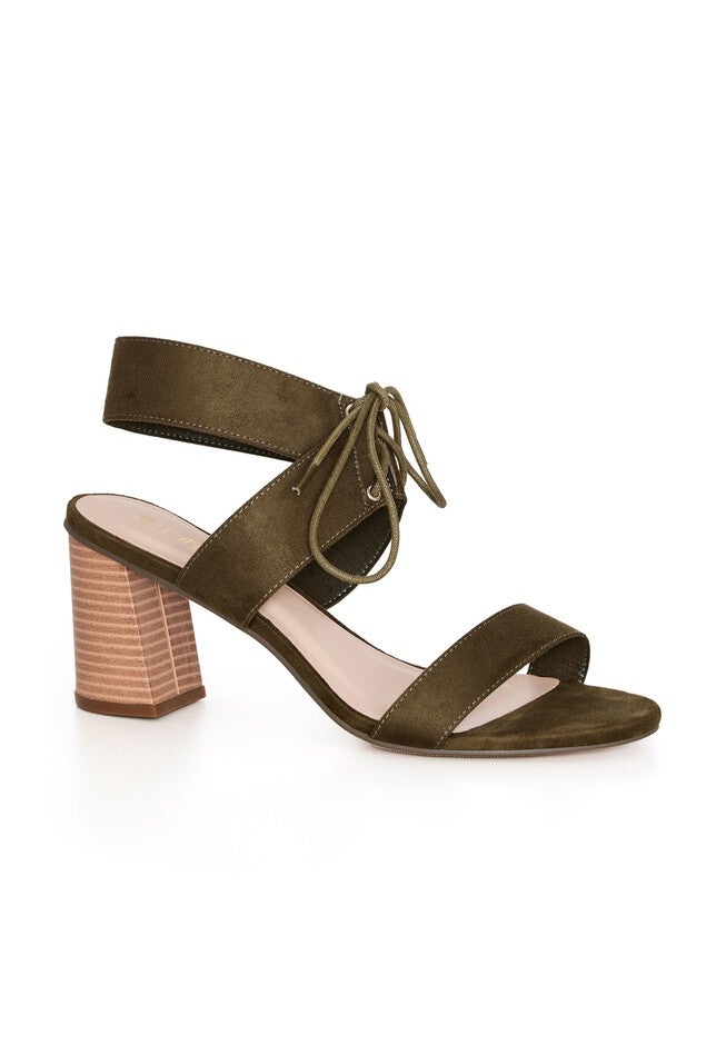 WIDE FIT Aria Mid Heel - khaki, GREEN, hi-res image number null