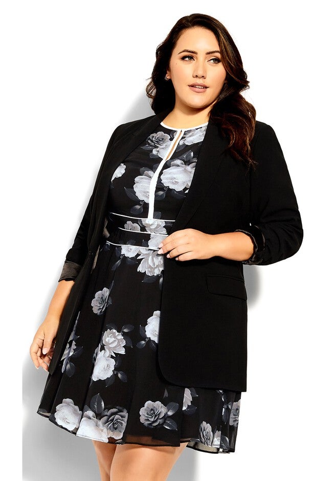 Irena Dress - black, BLACK, alternate image number null