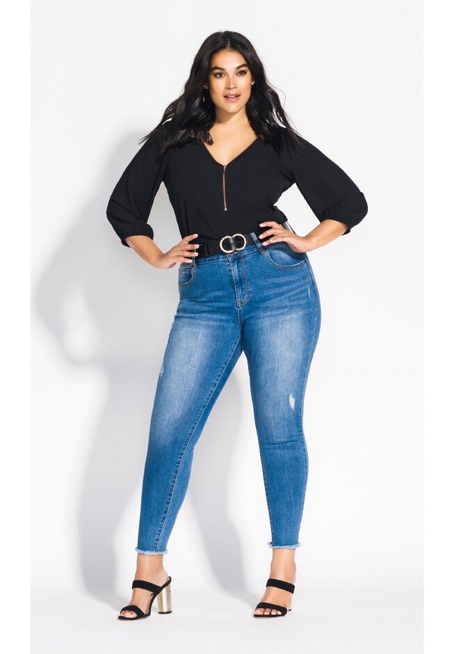 Sexy Fling Elbow Sleeve Top - black, BLACK, on-hover image number null