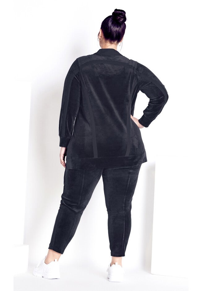 Velour Panel Pant, SLATE, alternate image number null