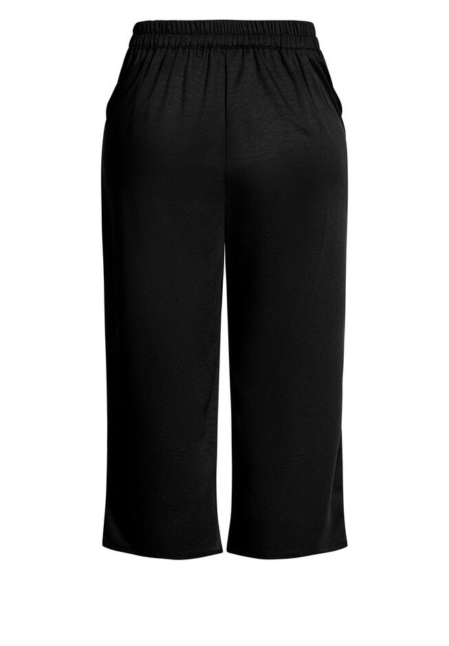 Button Crop Pant - black, BLACK, alternate image number 3