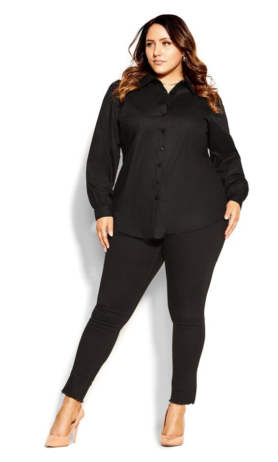 Clean Look Shirt - black, BLACK, alternate image number null