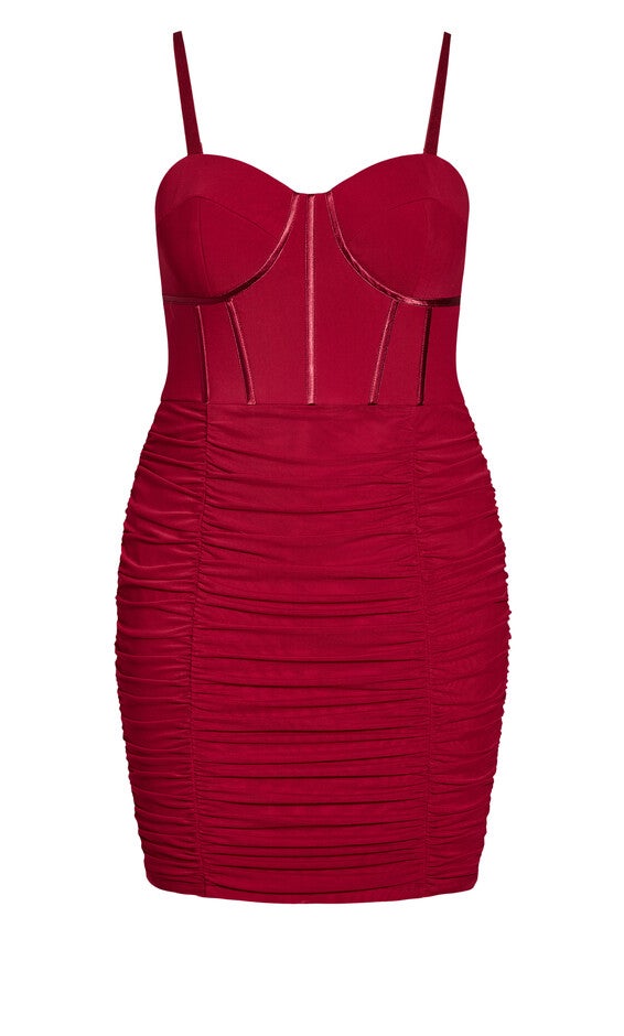 Girly Mesh Dress - love red, RED, alternate image number null