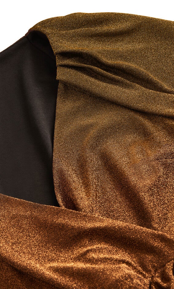 Party Lights Dress - bronze, BROWN, alternate image number 6