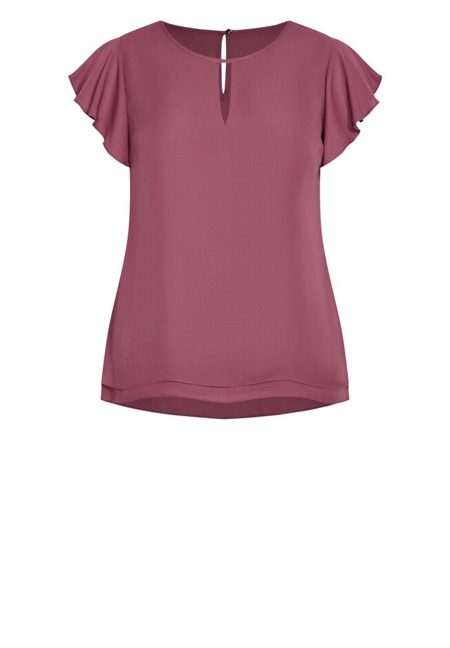 Sweet Waterfall Top - roseberry, PURPLE, alternate image number null