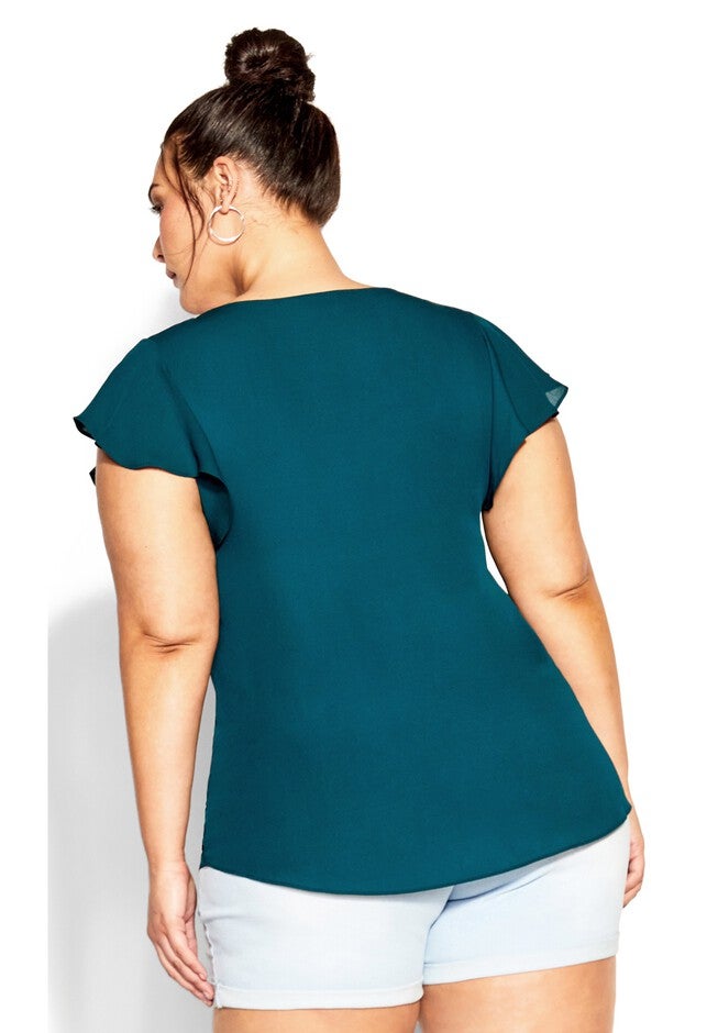 Zip Fling Top - jade, GREEN, alternate image number null