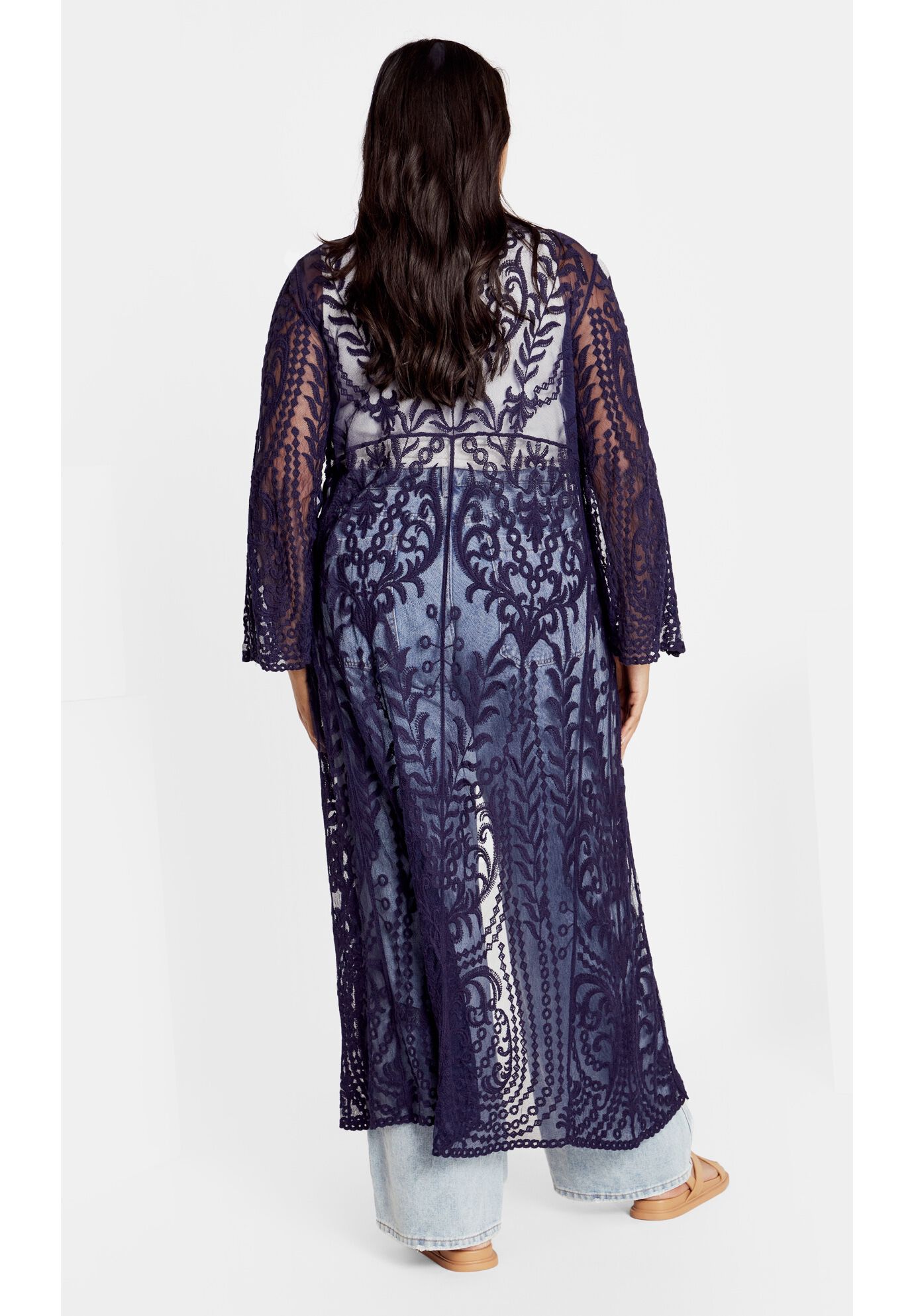 Pretty Thing Duster, NAVY, alternate image number 3