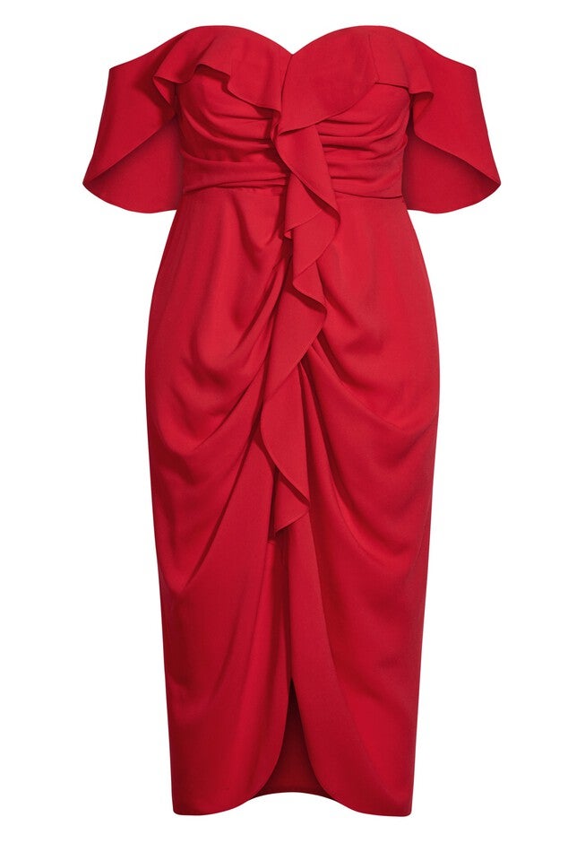 Va Va Voom Dress - scarlet, RED, alternate image number null
